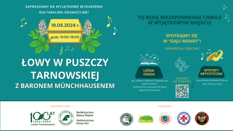 Leśna edukacja i przygoda w "Gaju Wandy" - zapraszamy na "Łowy w Puszczy Tarnowskiej z Baronem Münchhausenem"